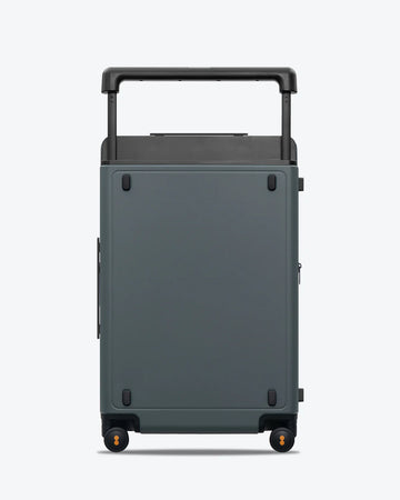 Two-Tone Matte Wide Horizontal Handle Hard Shell Travel Luggage