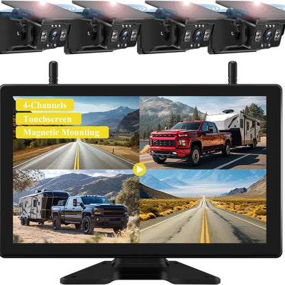 VK7Pro 2 Magnetic Solar Wireless Backup Camera with 7'' IPS Touchscreen